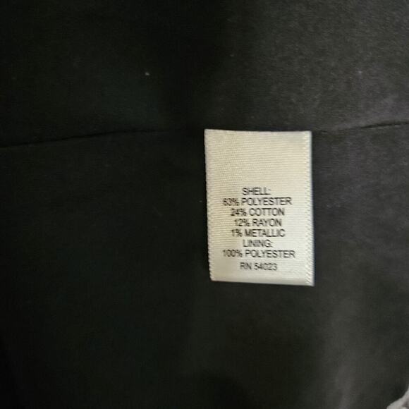 BANANA REPUBLIC Sleeveless Drop Waist Boucle Black White Dress 12 Flounce EUC - Picture 9 of 11